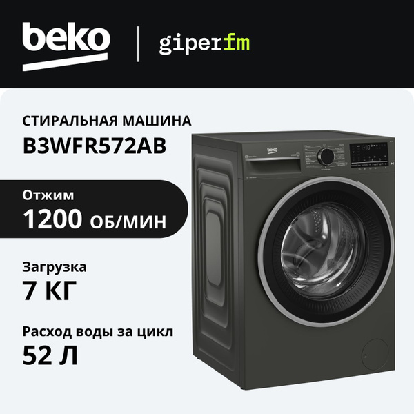 Стиральная машина Beko RSPE78612W, темно-серый - купить по выгодной ...