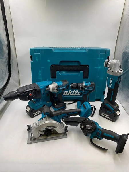 Набор аккумуляторного инструмента Makita 6 в 1 18V 2 АКБ - купить с ...