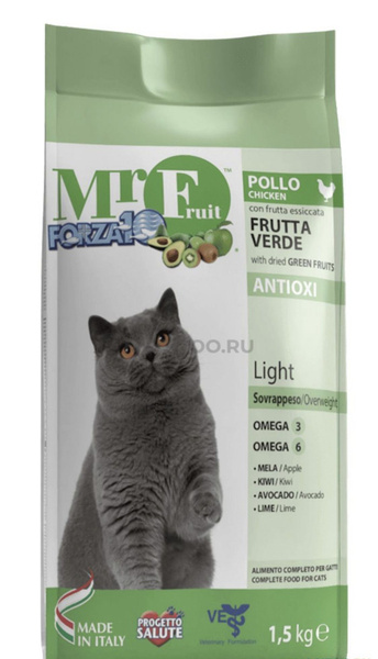 Сухой корм для кошек FORZA10 Mr. Fruit Light Verde с избыточным весом 1 ...