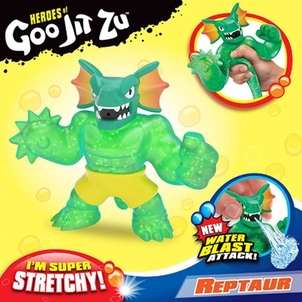Игрушка Гуджитсу РЕПТАВР тянущаяся фигурка Водная Атака GooJitZu ...