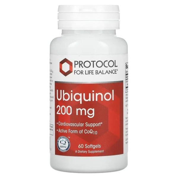 Protocol for Life Balance, убихинол (коэнзим Q10), Ubiquinol, 200 мг ...