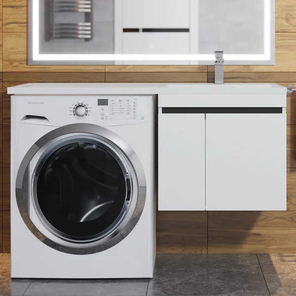 Тумба с раковиной Uperwood Magenta 50 R подвесная, под стиральную ...