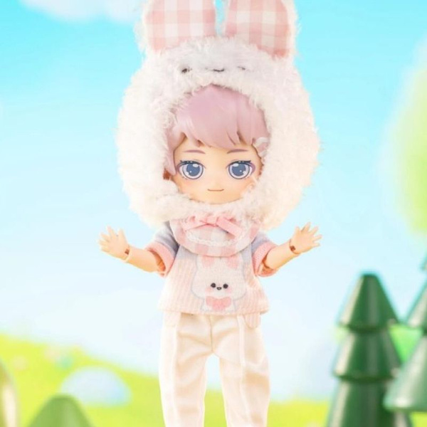 SIMONTOYS, Пушистая подвижная, суставная кукла, 12 мин. BJD(Rabbit Art ...