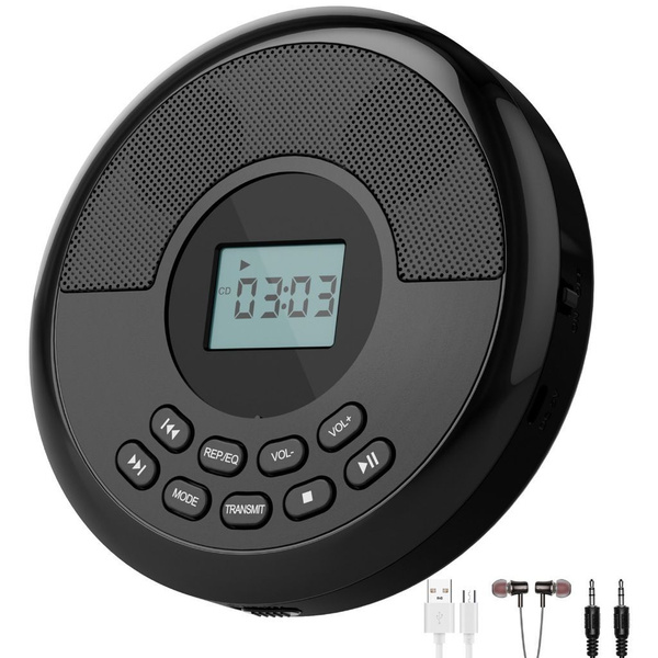 Портативный CD-плеер Bluetooth Walkman Встроенные динамики ...