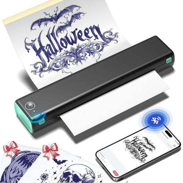 Характеристики Беспроводной принтер шаблонов для переноса татуировок ...