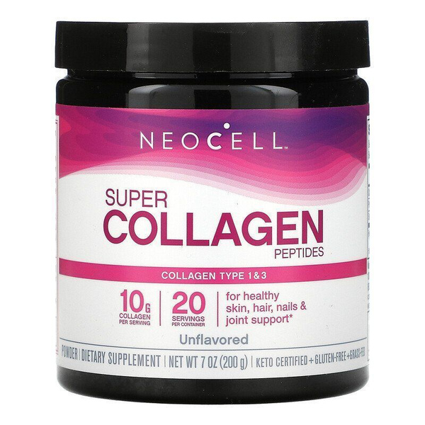 NeoCell, пептиды суперколлагена, без вкусовых добавок, 200 г купить на ...