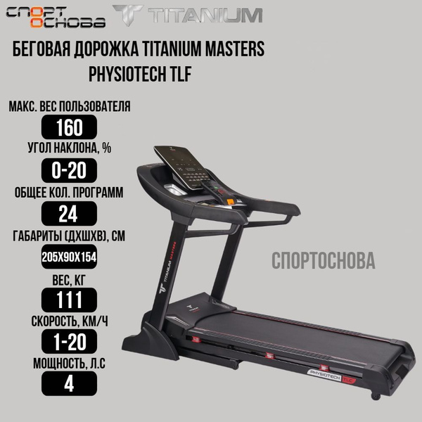 Беговая дорожка Titanium Masters Physiotech TLF купить на OZON по ...