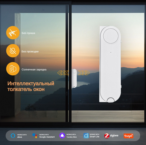 Умное устройство для стеклянные двери и раздвижки окон,Zigbee двигатель ...