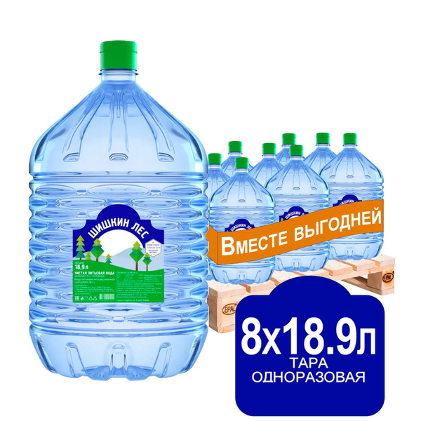 Шишкин лес Вода Питьевая Негазированная 19000мл. 8шт купить на OZON по ...