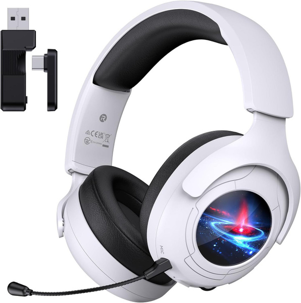 Беспроводная игровая гарнитура с частотой 2,4 ГГц для PS5, PS4, ПК ...