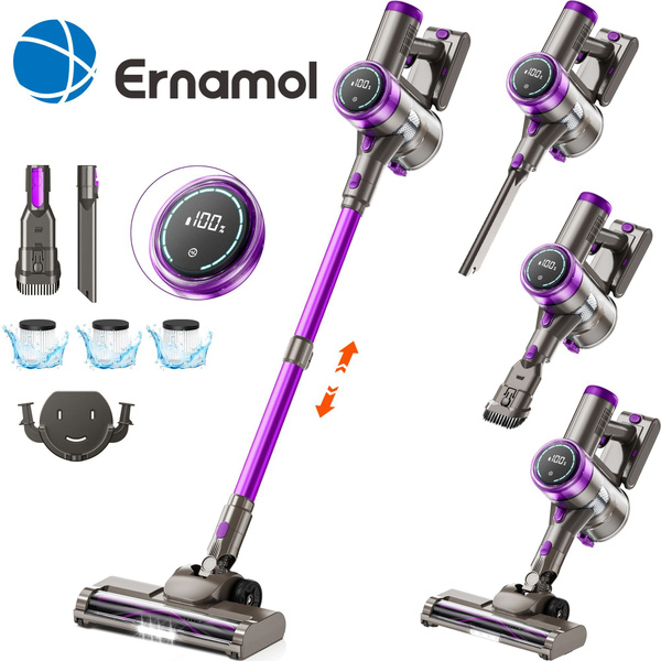 Мощный аккумуляторный пылесос Ernamol Smart LED с сенсорным дисплеем с ...