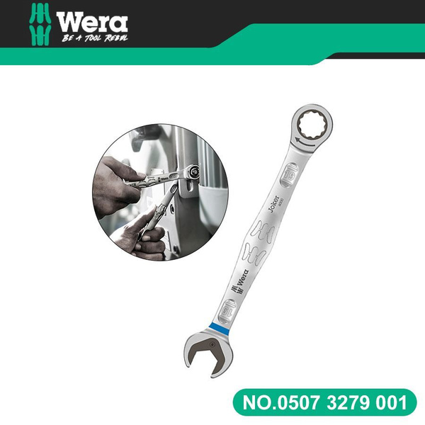 Wera Комбинированный гаечный ключ с храповиком, Joker 6000 серия 19 мм ...