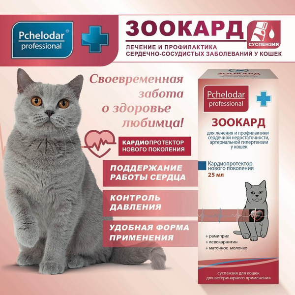 Зоокард суспензия для кошек, 25 мл купить на OZON по низкой цене ...