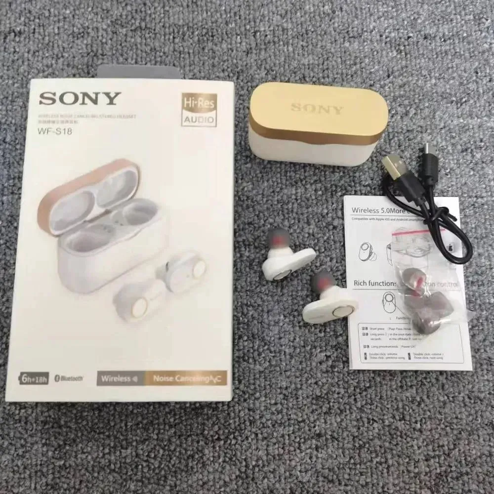 SonyНаушникибеспроводныесмикрофономSonyWF-1000XM3,Bluetooth,USBType-C,белый