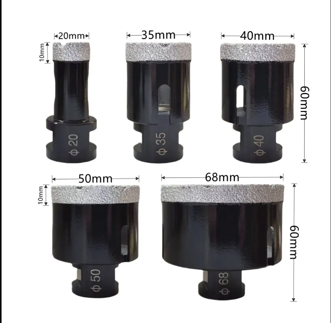 Алмазнаякоронкапокерамограниту20-68мм