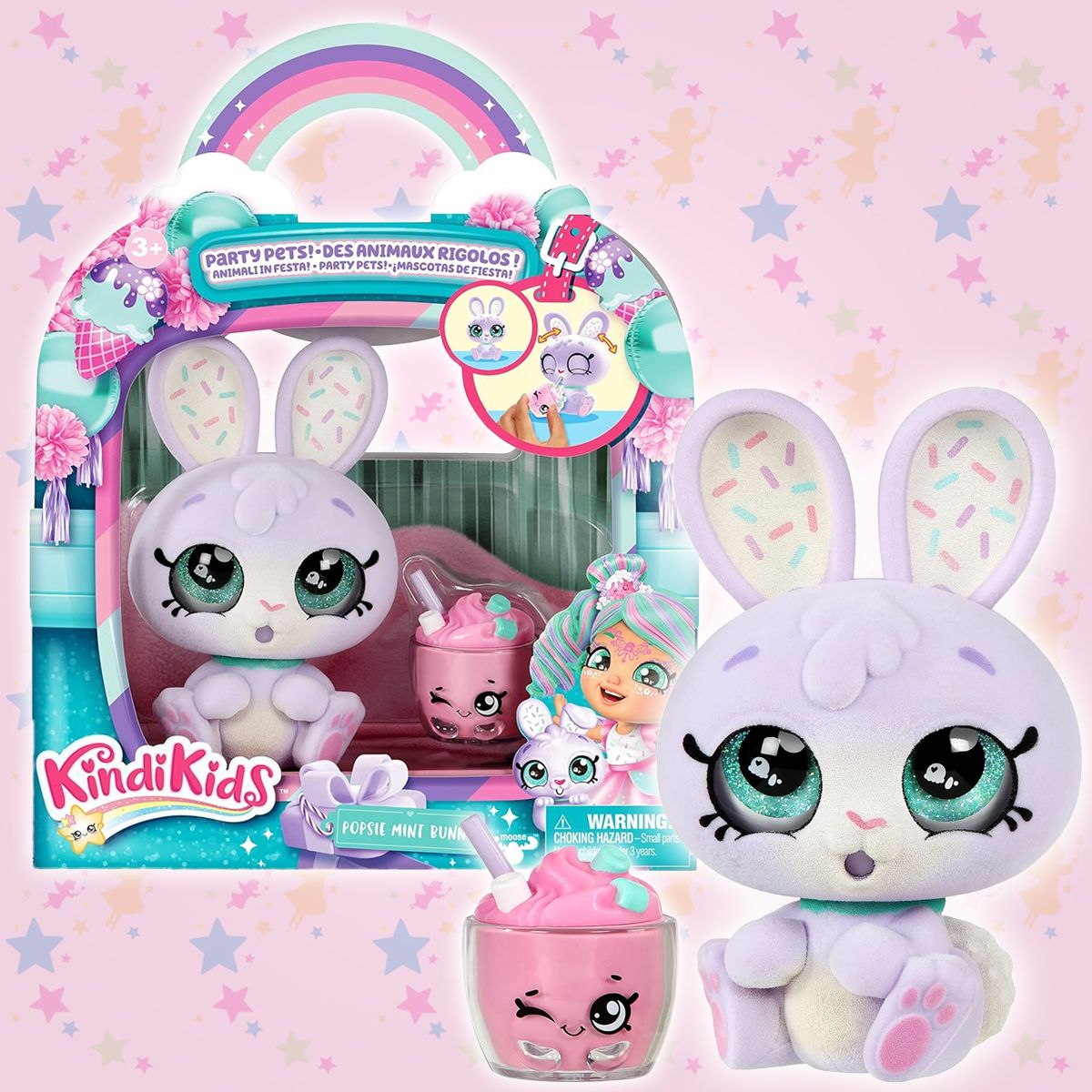 Фигурка Кинди Кидс Kindi Kids Питомец Зайка Bunny 10 см, серия Party Pets -  купить с доставкой по выгодным ценам в интернет-магазине OZON (1352966224)