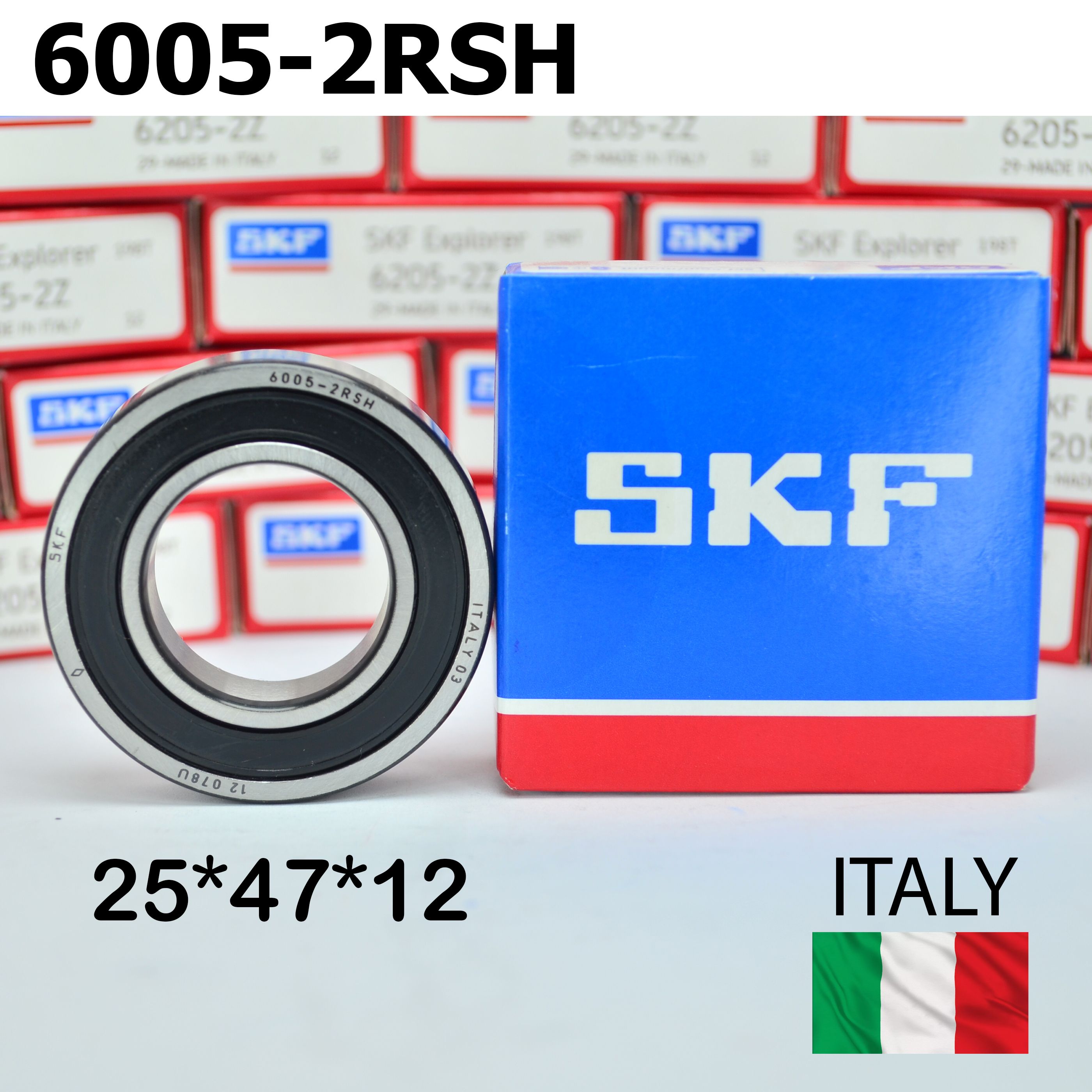 Подшипник SKF 6005-2RS (6005 2RSH / 180105) размер 25*47*12 Италия, универсальный