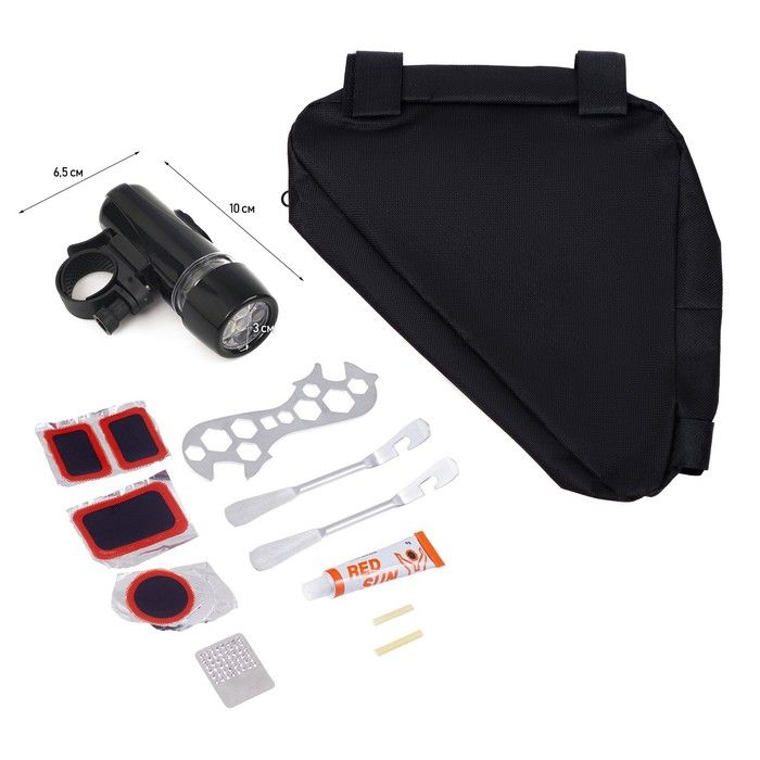 Набор инструментов для велосипеда. Bike repair kit. Ремонтный набор для велосипеда. Набор для заклейки камеры автомобиля. Ремонтный набор для велосипеда.