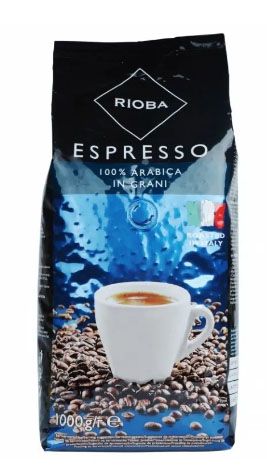 Кофе в зернах RIOBA Platinum Espresso 100% арабика, 1 кг