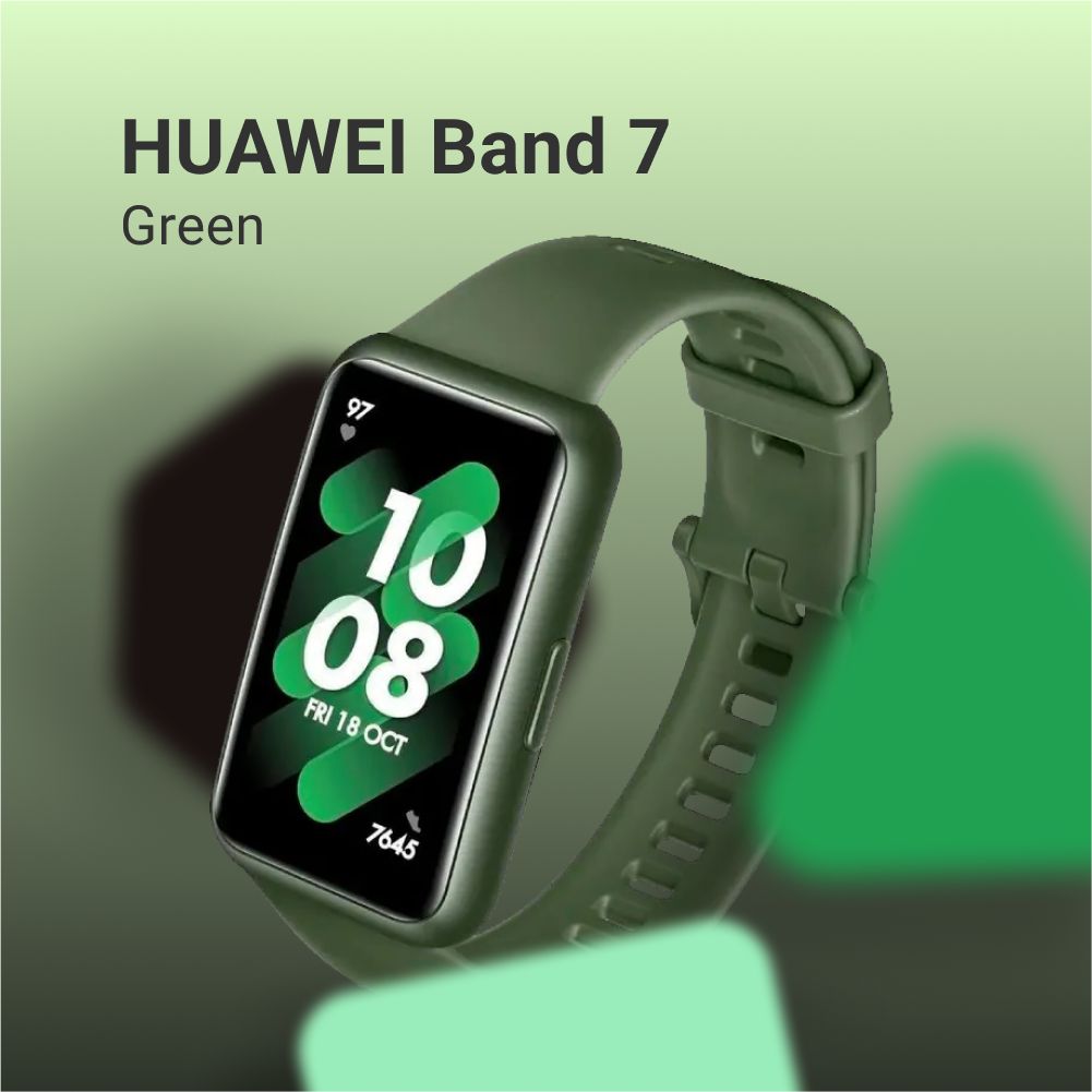 Часы HUAWEI Band 7 Green, зеленые