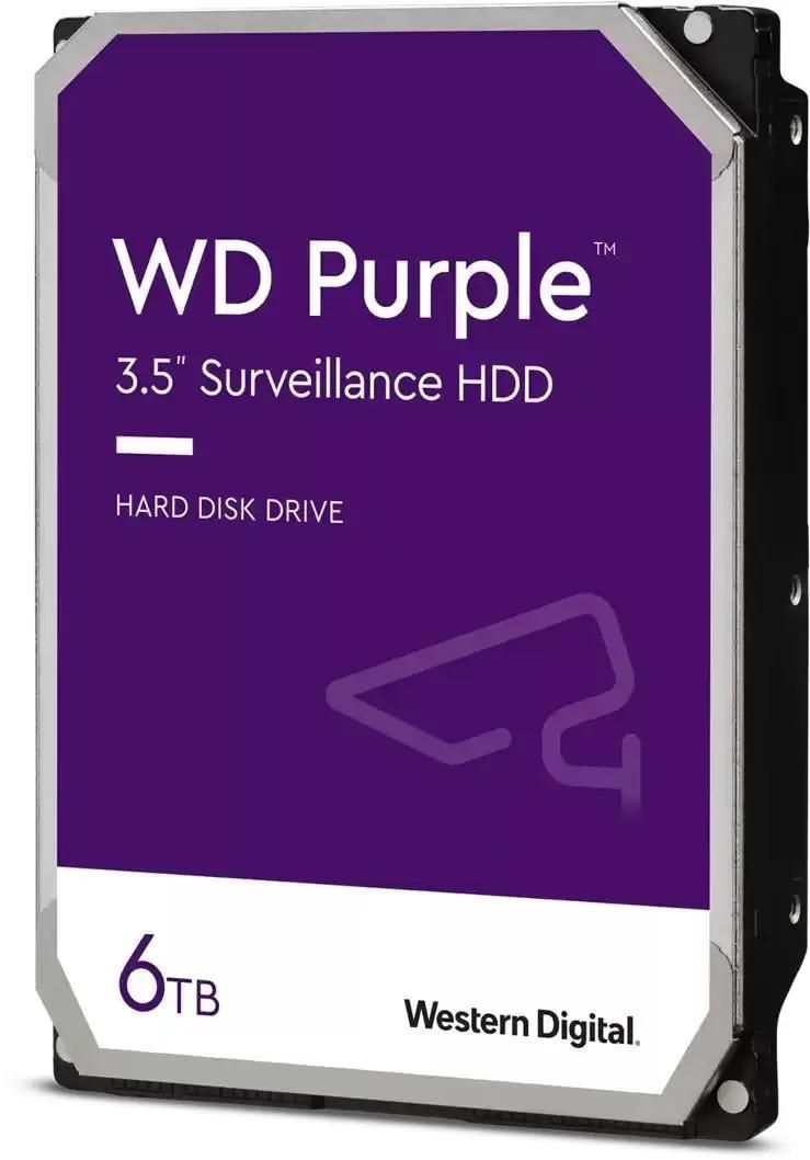 WesternDigital6ТБВнутреннийжесткийдискPurpleSurveillance3.5"5400об/мин(WD64PURZ).Уцененныйтовар