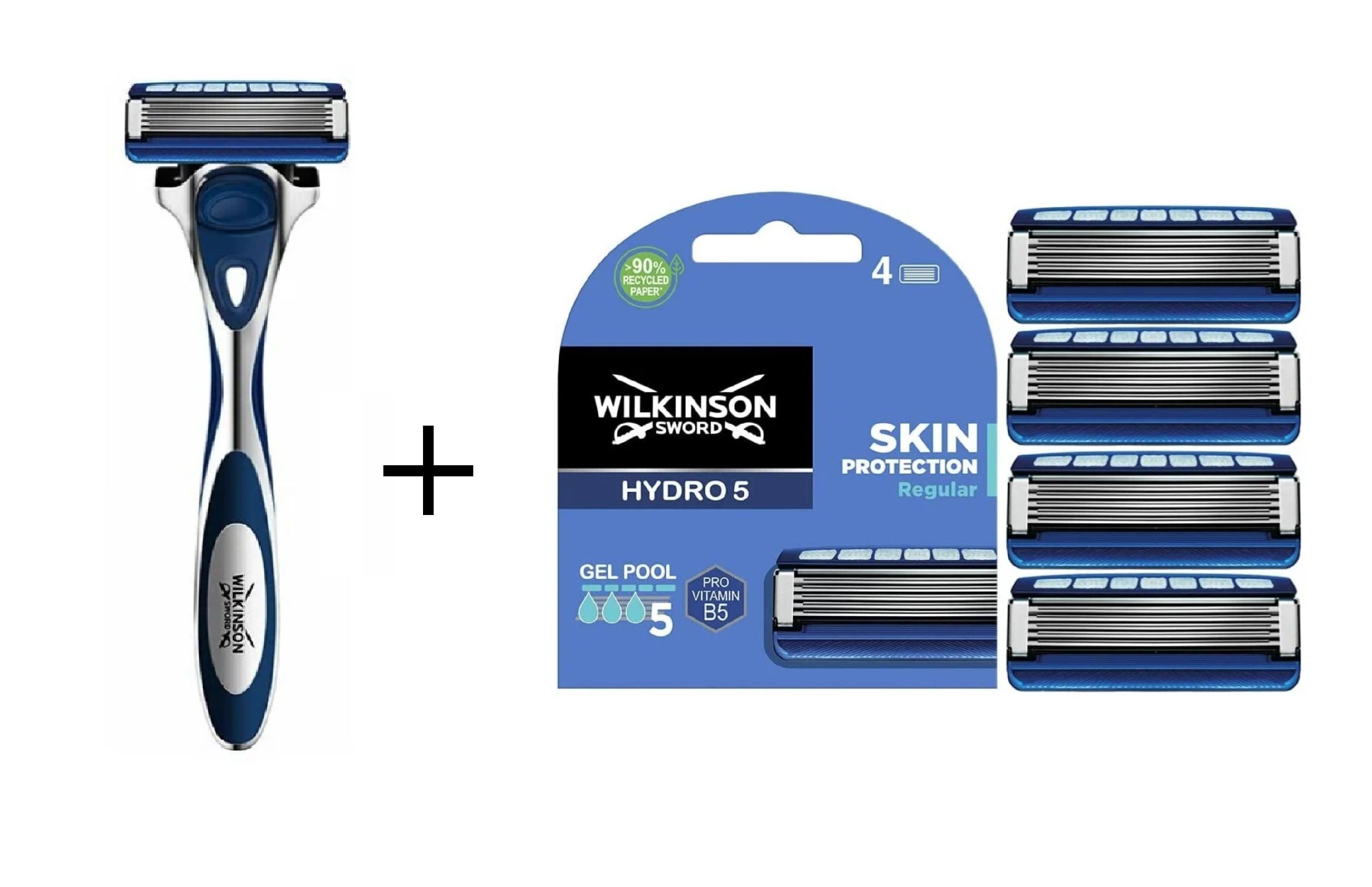 Станок для бритья Wilkinson Sword Hydro 5 Skin Protection Regular с 5 сменными касcетами