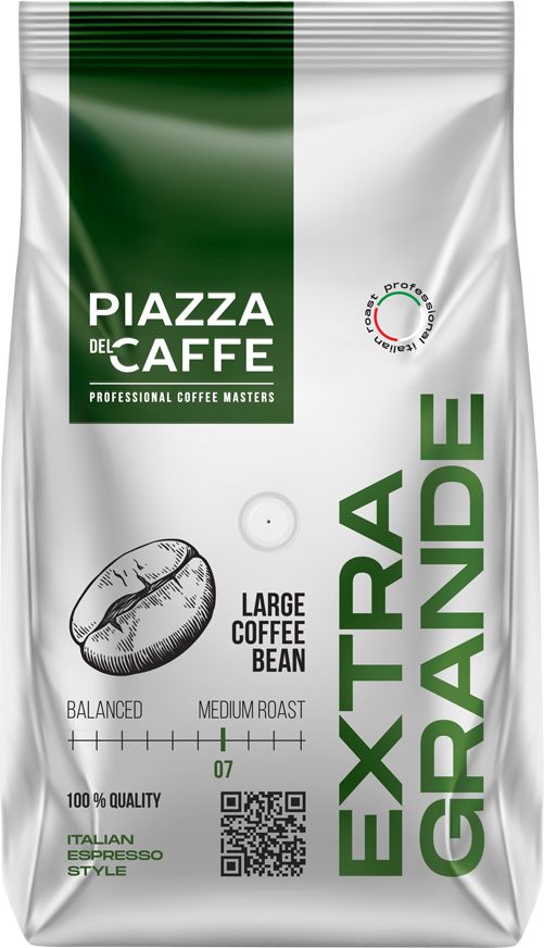 Кофе в зёрнах Piazza del Caffe Extra Grande, 800 г