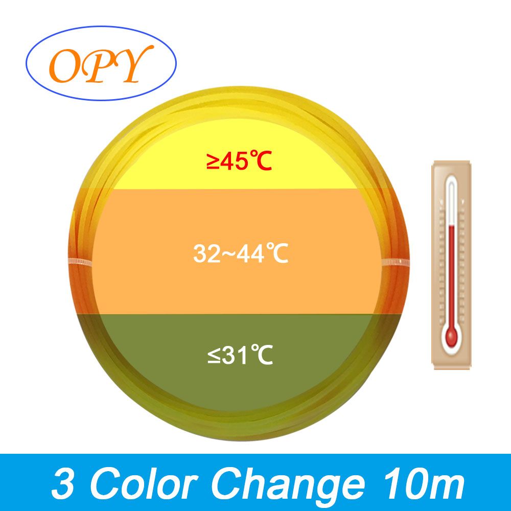ЦветизменениятемпературыPLA-пластикOPY1,75мм3D-ручкаинитьдля3D-принтераOliverотзеленогодокрасногоижелтогоцвета10м