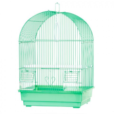Клетка для мелких птиц 35x28x46 см зеленая