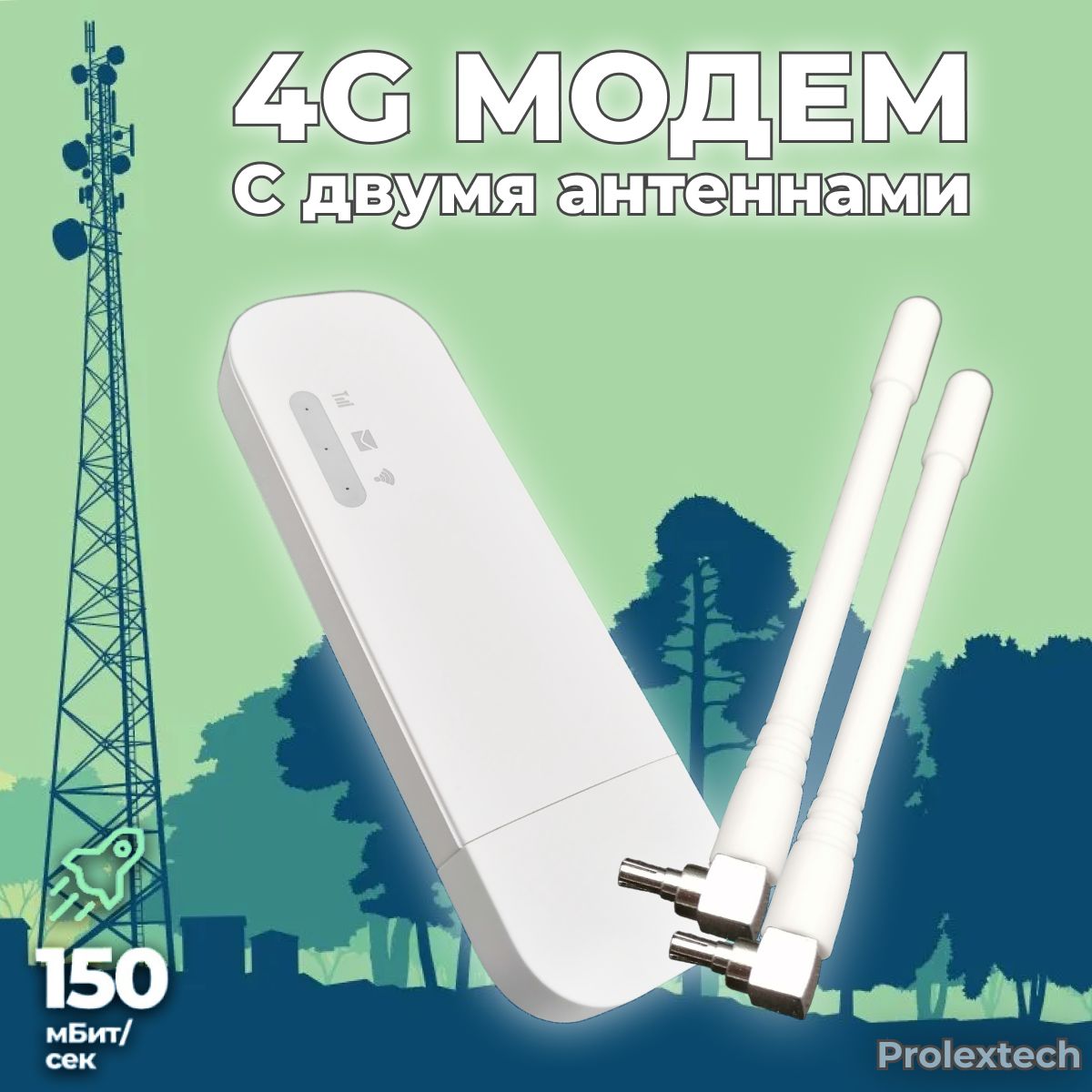 4G USB WiFi модем с двумя внешними антеннами