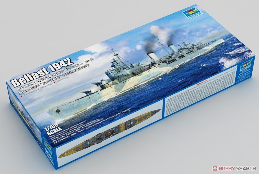 Trumpeter 06701 1/700 HMS Белфаст 1942 Пластиковый модельный набор Корабль