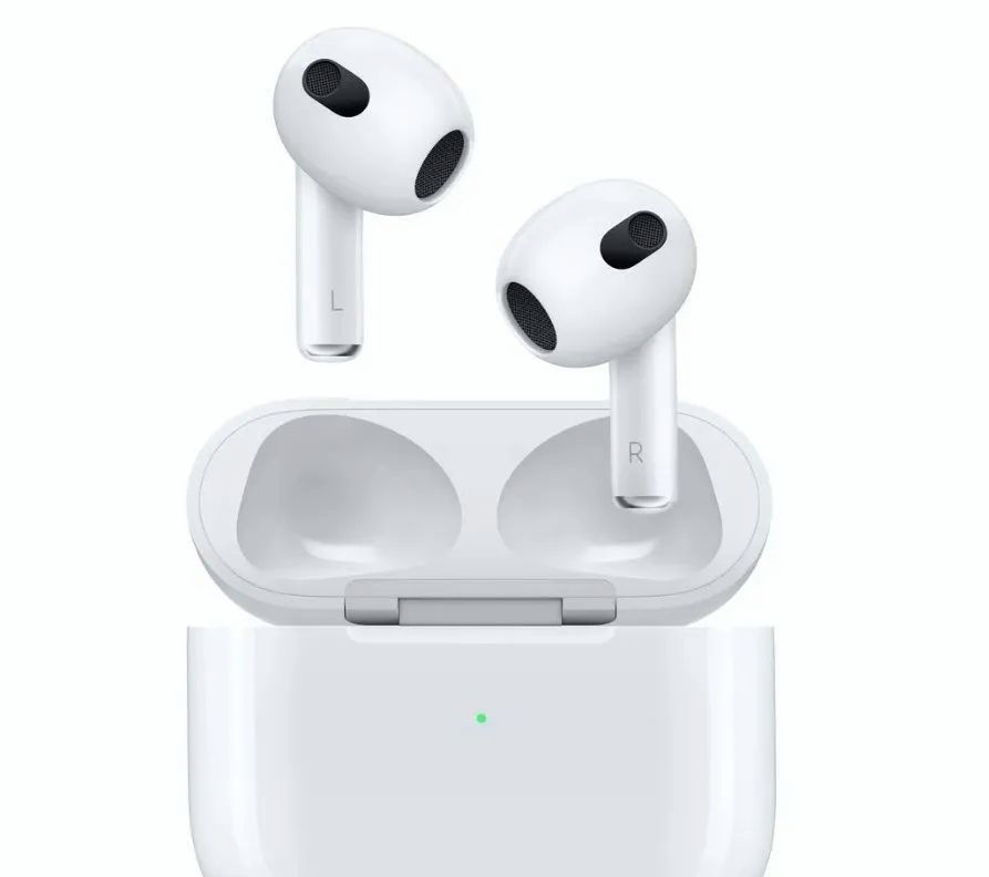 AppleНаушникибеспроводныесмикрофономAppleAirPods3,Bluetooth,Lightning,белый
