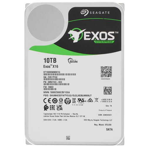 Seagate10ТБВнутреннийжесткийдискExosX16(ST10000NM001G)(ST10000NM001G)