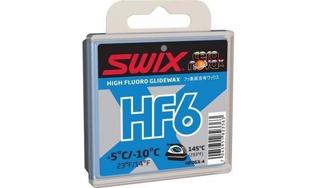 Парафин SWIX HF6X Blue -5C/-10C 40 гр,