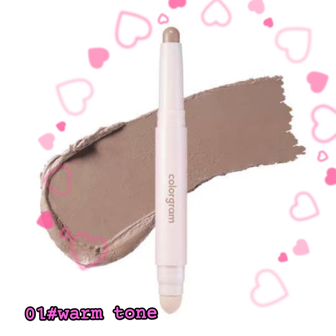 Двусторонний контурирующий стик #01 warm tone Colorgram Тени для носа Натуральные