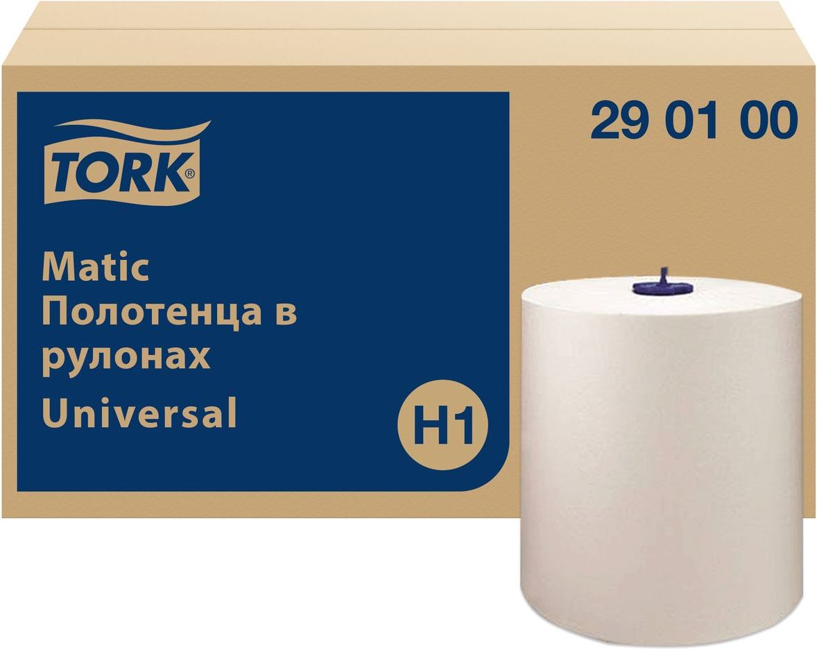 Полотенца бумажные в рулонах Tork Matic H1 Universal,  1-слойные, 6 рулонов по 280 метров, 290100