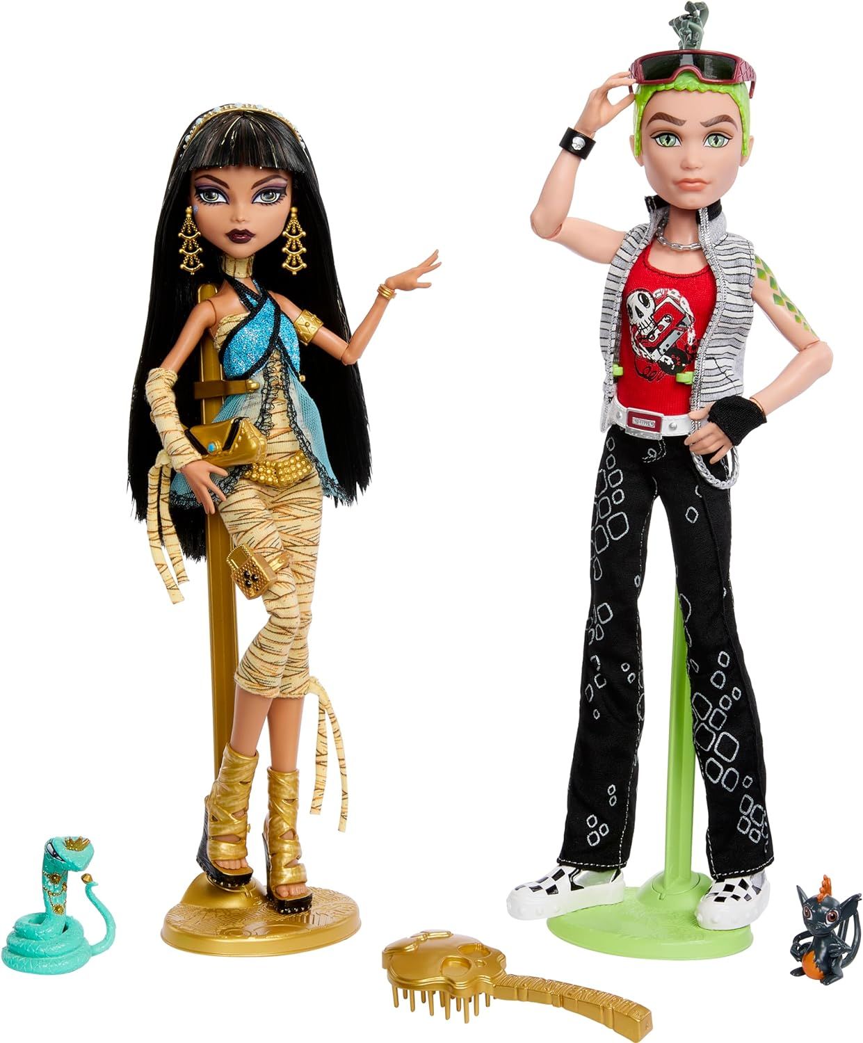 Monster High Booriginal Creeproduction Dolls Two Pack Cleo De Nile and Deuce Gorgon Collectible