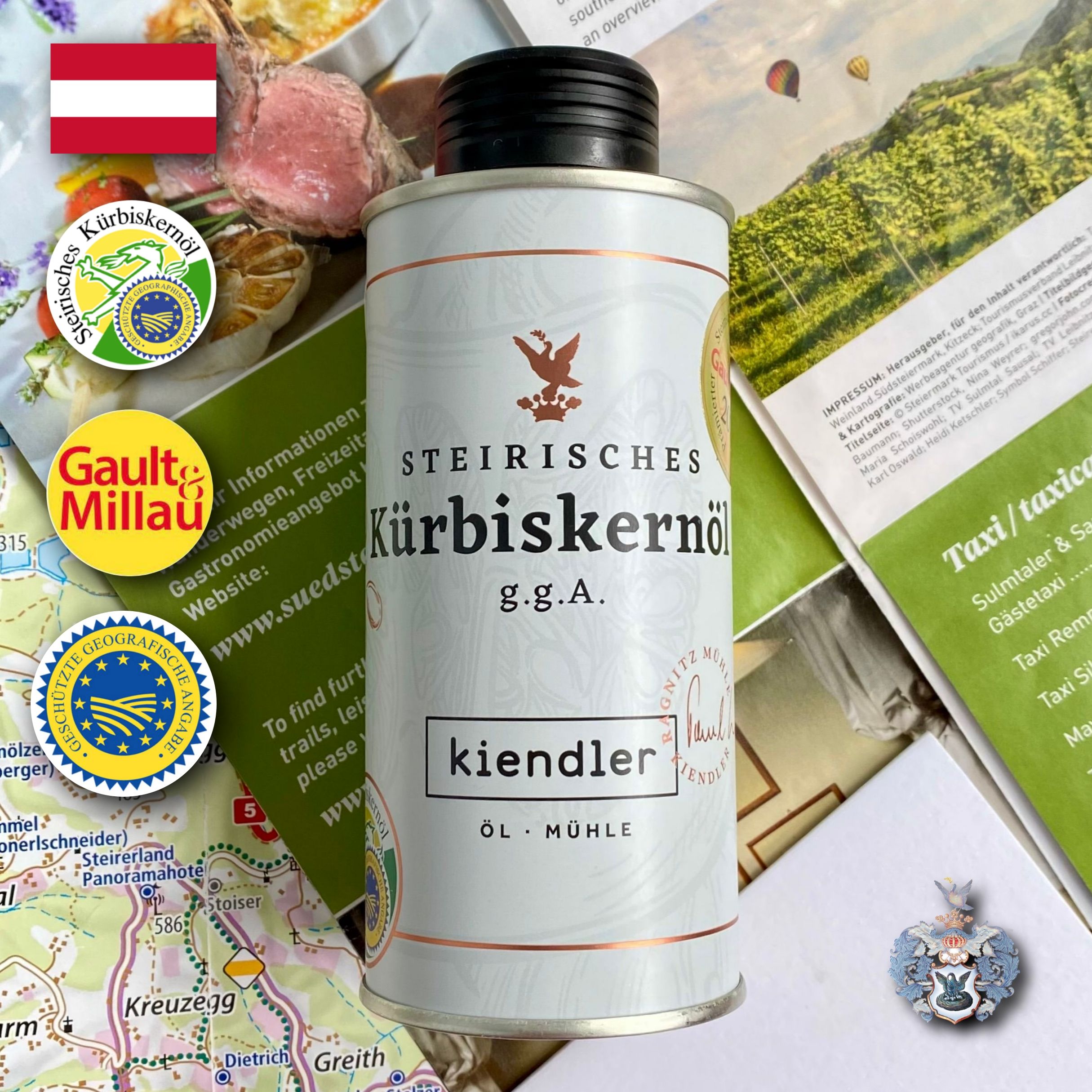 Нерафинированное фермерское штирийское тыквенное масло Kiendler g.g.A, 0.25л