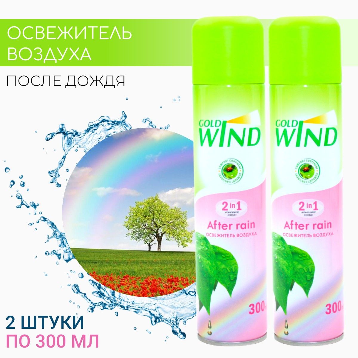 Освежитель воздуха Gold Wind устраняет неприятные запахи и мгновенно освежа...