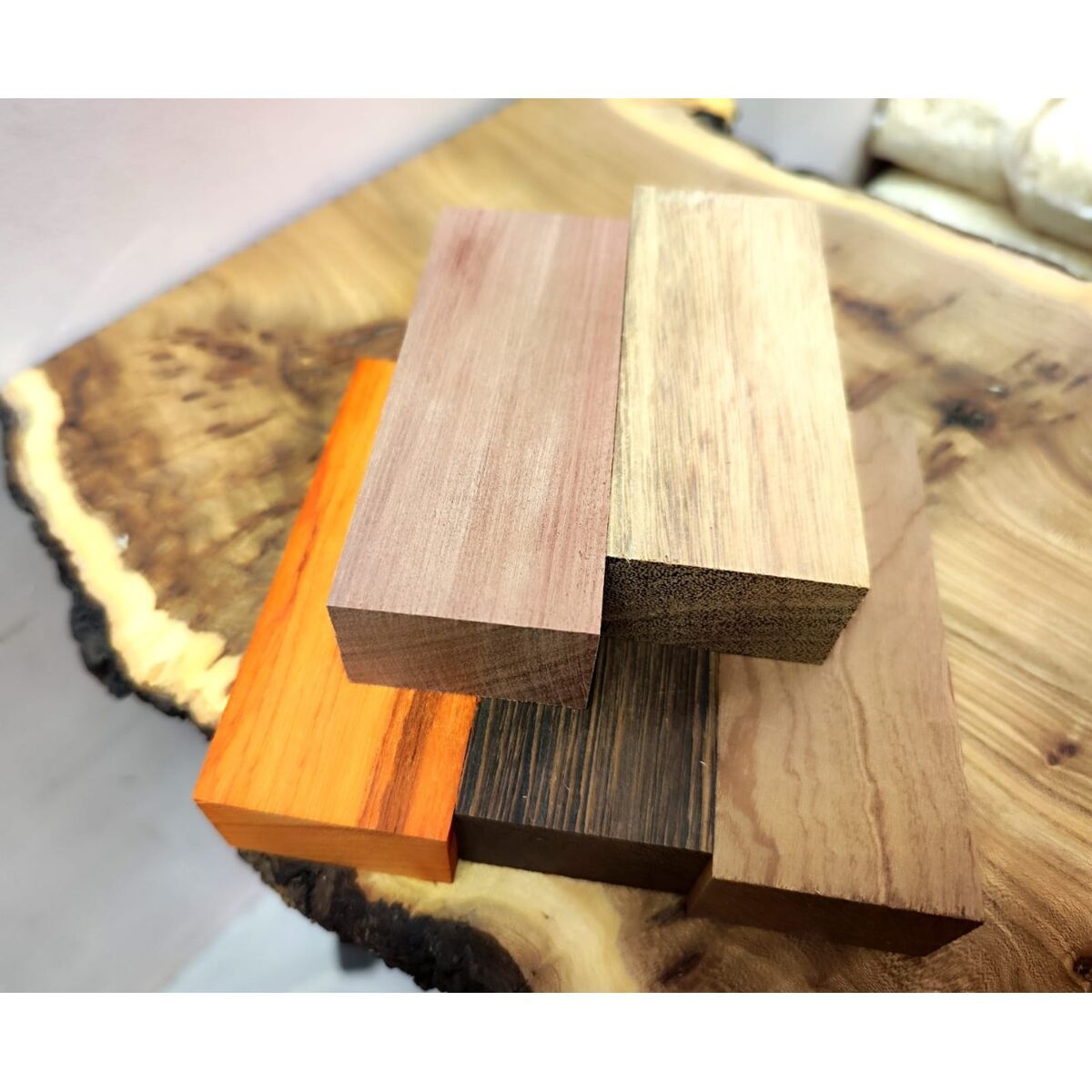 Набор заготовок для рукоятей ножей Пять видов дерева №1