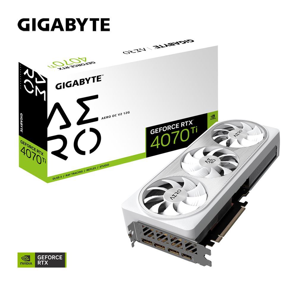 GigabyteВидеокартаGeForceRTX4070TiGigabyte(GV-N407TAEROOCV2-12GD)RTX4070TiAEROOC12G12ГБ(GV-N407TAEROOCV2-12GD)