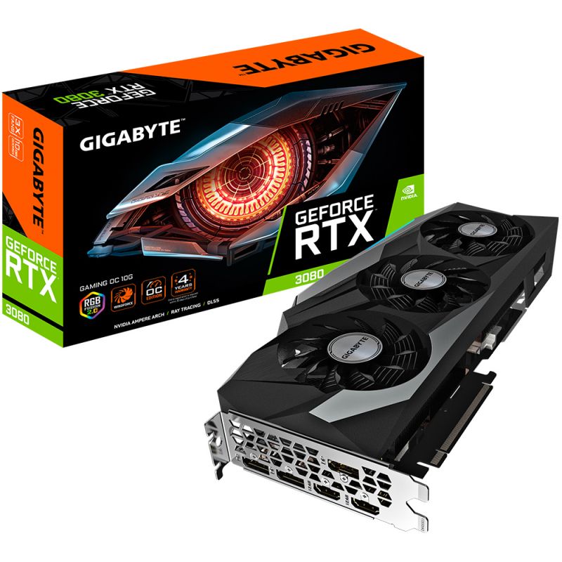 GigabyteВидеокартаGeForceRTX308010ГБ(10),LHR