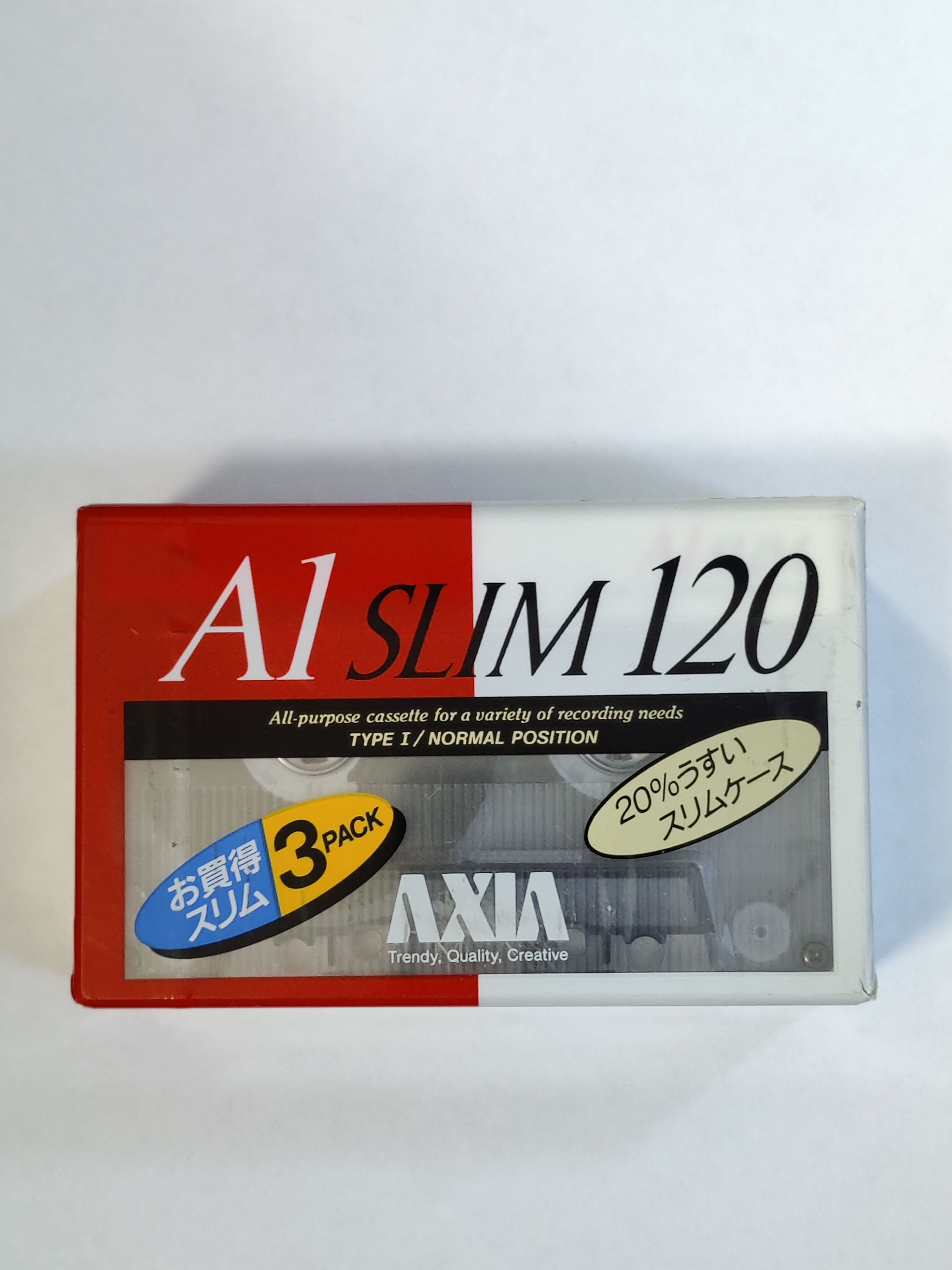 Аудиокассеты запечатанные AXIA A1 Slim 120 (3шт)