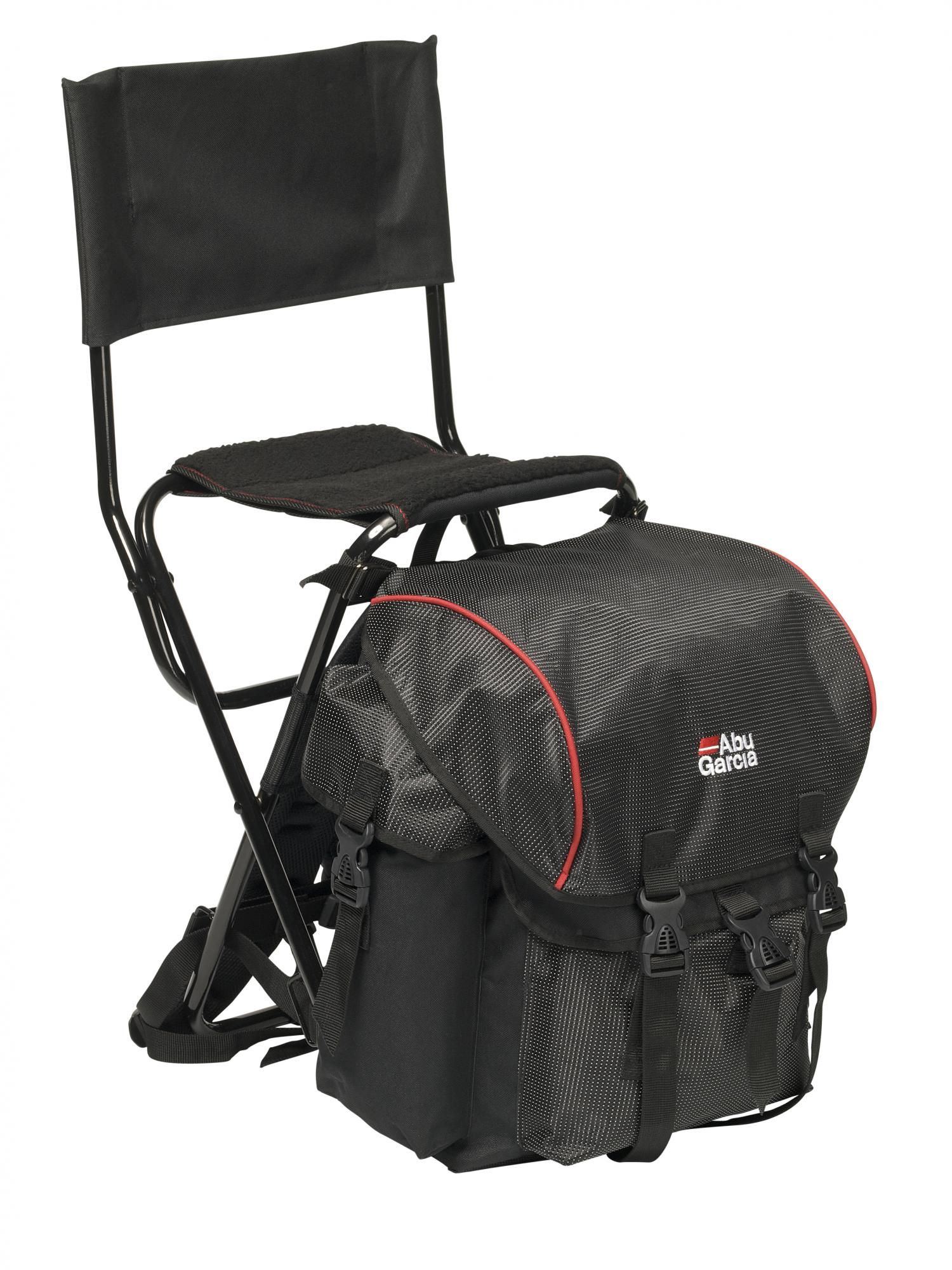 Рюкзак-стулAbuGarciaRucksackStandardwithBackrest,58x40x50см,20л,Black/Red