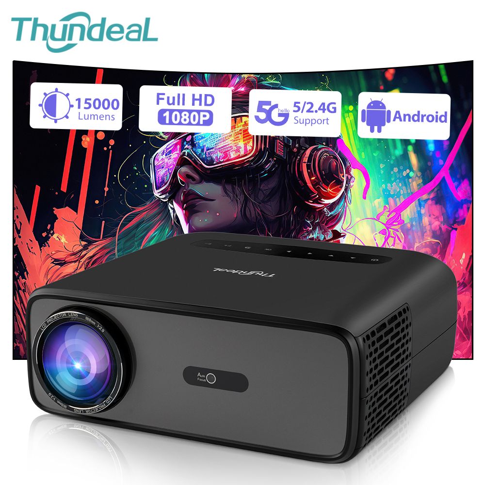 Проектор ThundeaL TD97Pro Версия для Android LED проектор родной 1080P Full  HD видеопроектор 4K фильм домашний кинотеатр купить по доступной цене с  доставкой в интернет-магазине OZON (1205720443)