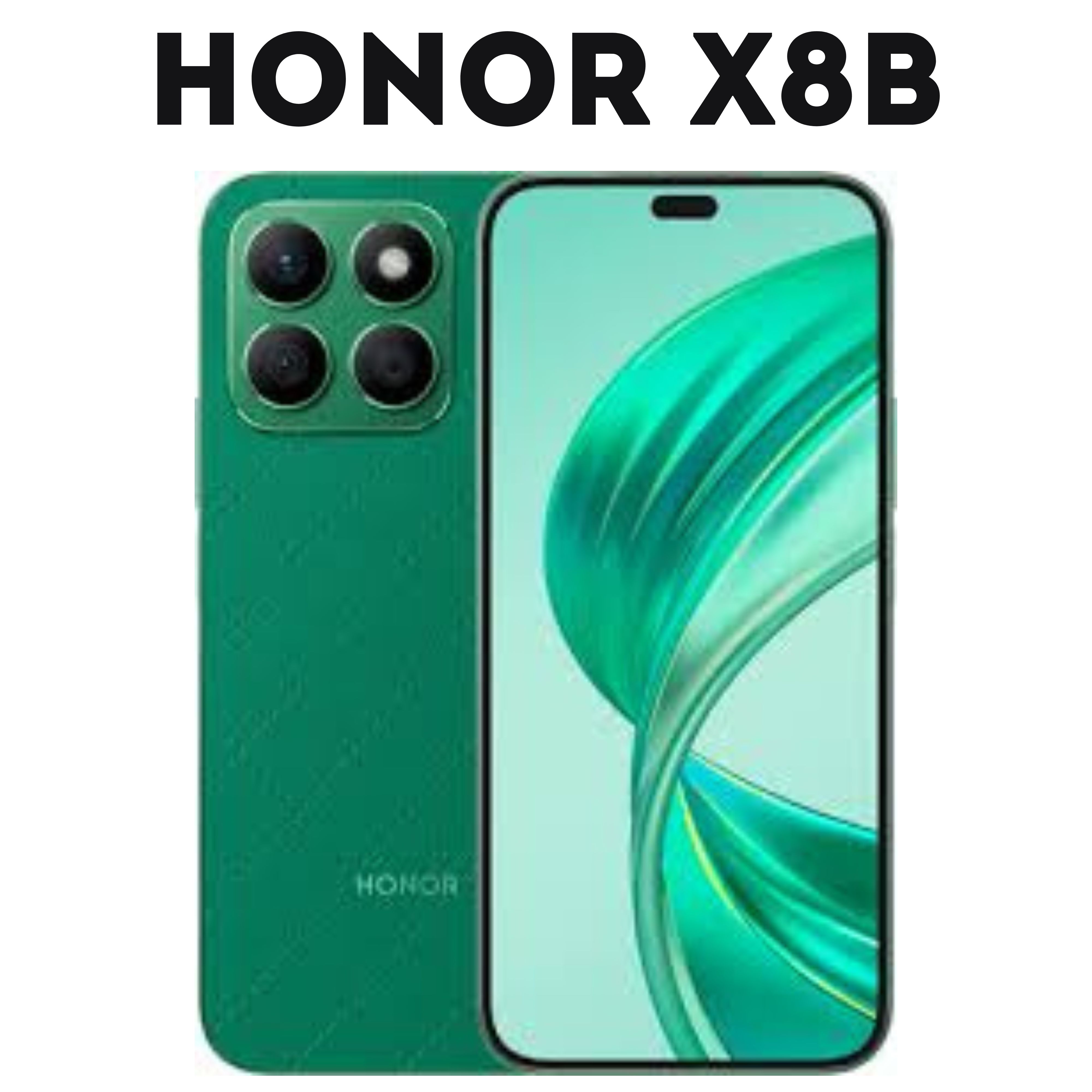 HonorСмартфонHonorX8bGlobal8/128ГБ,зеленый,темно-зеленый