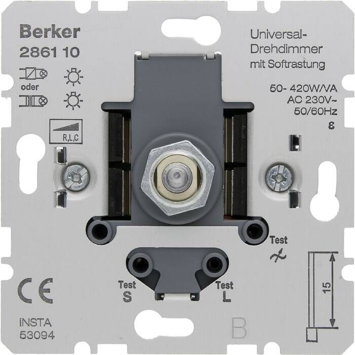 УниверсальныйДиммерberker286110,420Вт,(R,L,C),смягкойрегулировкой