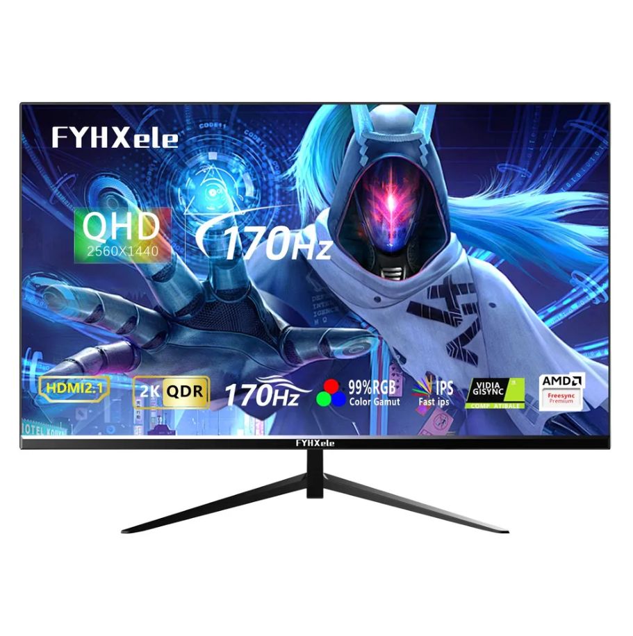 FYHXele27"Монитор170гц,2к,черный,темно-серый