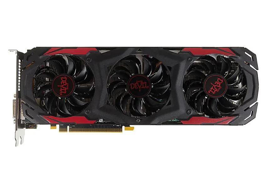 PowerColorВидеокартаRX4808GBRedDevil8ГБ(AXRX4808GBD5-3DH/OC)