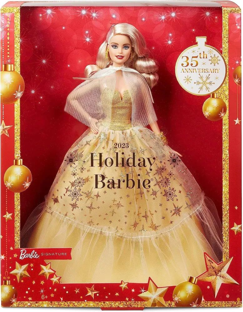 КуклаБарбиНовыйгод-BarbieHolidayDoll2023,HJX08Эксклюзив